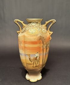 Nippon Vase With Camel Rider