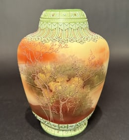 Nippon Scenic Vase