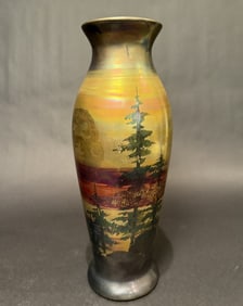 Weller Lasa Vase Landscape Scene