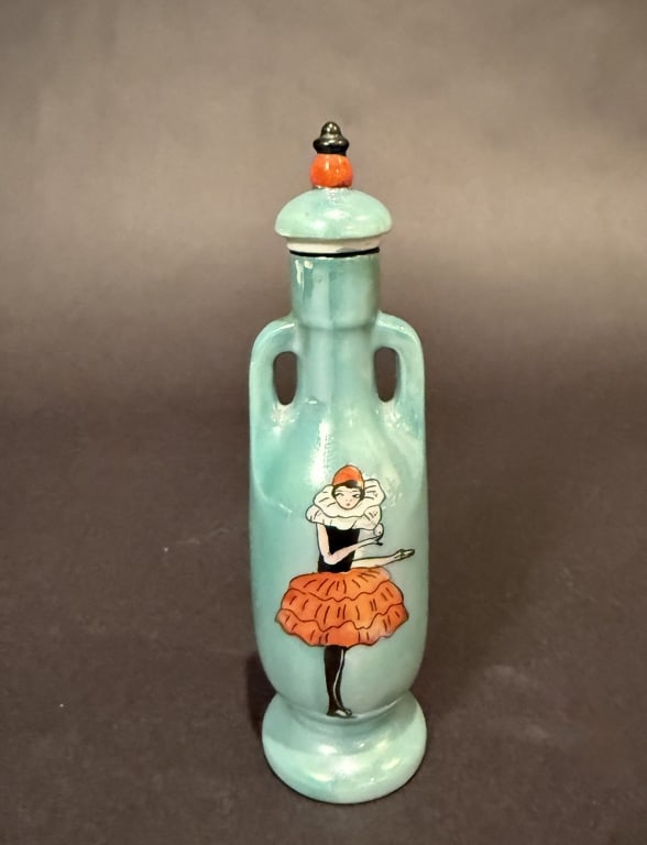Noritake Perfume Bottle: Height 6". The Estate of the late Judy Boyd, New Jersey.STERLING ASSOCIATES STRIVES TO PROVIDE ACCURATE, OBJECTIVE, & FAIR INFORMATION ON ALL LOTS. WE WILL BE HAPPY TO ANSWER ANY QUESTIONS AND PROVIDE