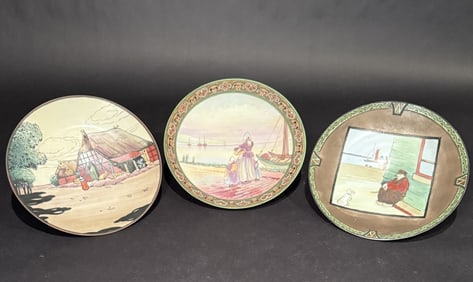 3 Nippon Dutchn Scenic Wall Plaques