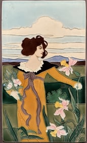Von Schwarz Tile, Luber, Woman In Flower Field