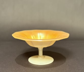 Steuben Gold Aurine Calcite Compote