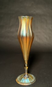 Tiffany Gold Favrile Floriform Vase