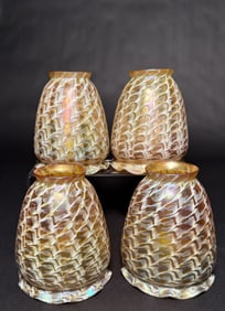 Set Of 4 Lustre Art Snakeskin Shades