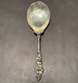 Art Nouveau Sterling Silver Serving Spoon