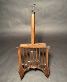 Carved Figural Pitchfork Vampire Killer Stake
