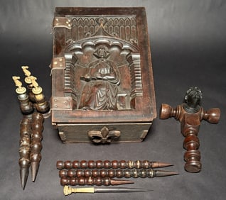 Carved Figural Vampire Killer Box