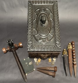 Carved Figural Vampire Killer Box