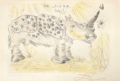 After Salvador Dali, Rhino, 1968