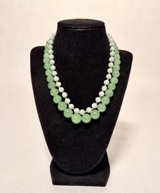 Collection Of 2 Jade Necklaces