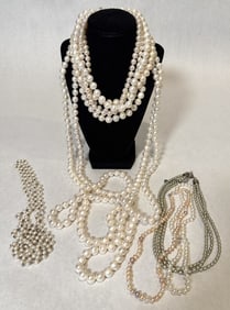 Collection Of 11 Pearl Necklaces