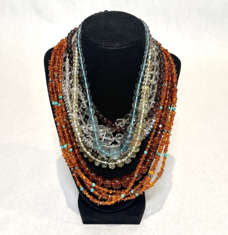 Collection Of 9 Beaded necklaces (1 of 6)