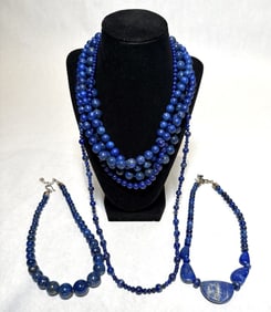 Collection Of 7 Lapis Lazuli Necklaces