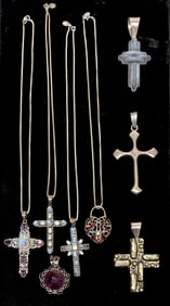 Collection Of 8 Pcs. Sterling Silver Jewelry