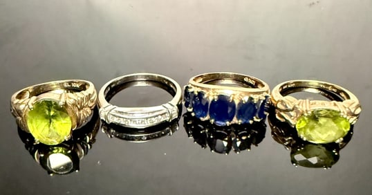 Collection Of 4 10K Gold Rings
