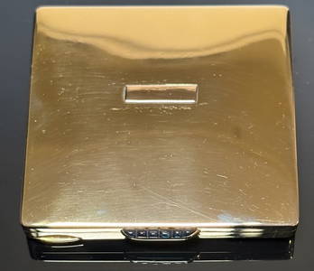 Cartier Art Deco 18K Gold Box With Sapphires