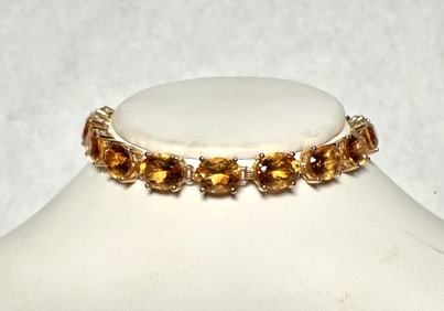 14K Gold And Citrine Bracelet
