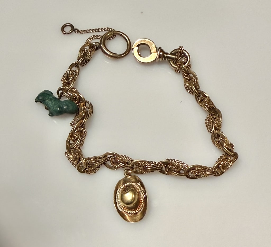 14K Gold Charm Bracelet (1 of 4)