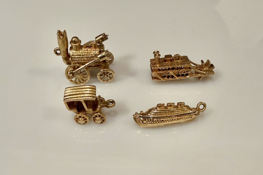 14K Gold Collection Of Charms (4) (1 of 4)