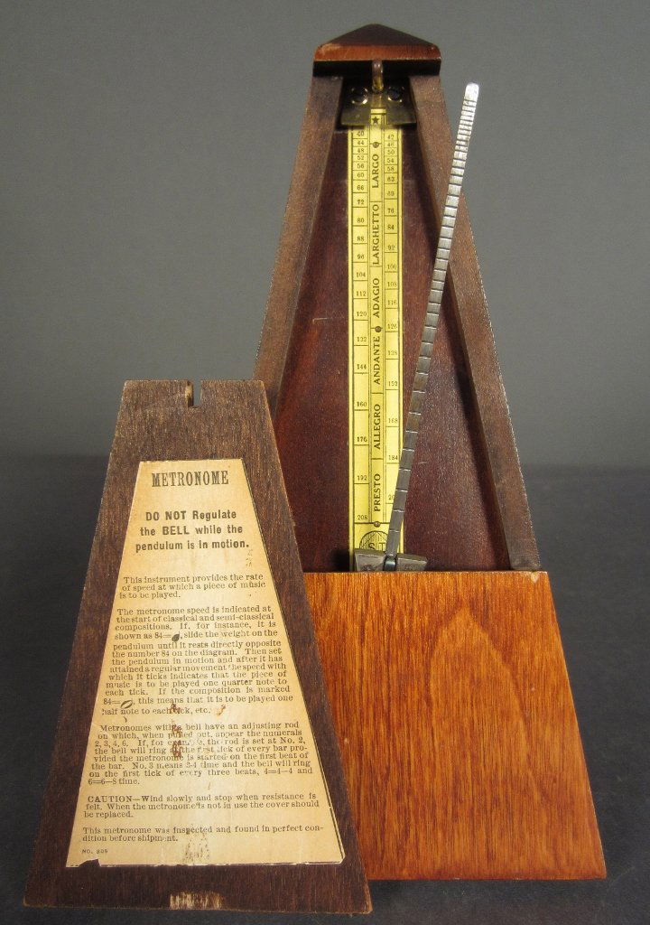 Metronome de Maezel, French: Metronome de Maezel, French, Manufactured by Seth Thomas Clocks Height: 9"