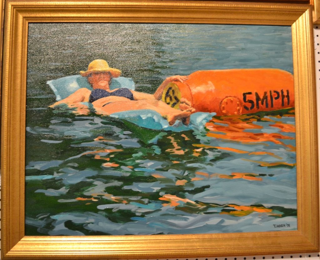 Timothy Horn, American (20/21st Century): Bouy No. 67" O/C signed on bottom right. Height: 26", Width: 31 1/2"& image Size: Height: 22", Width: 27 1/2