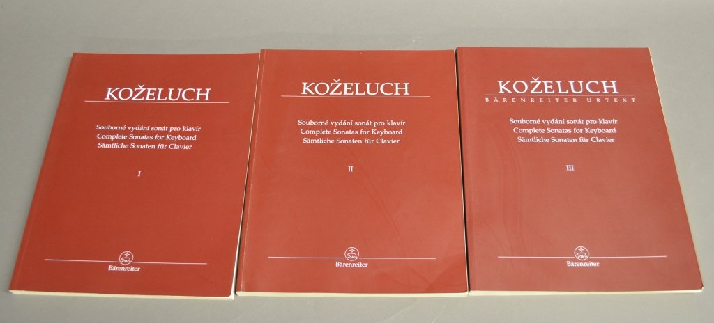 Kozeluch, Complete Sonatas for Keyboard and Piano: From the Estate of Mark Falk. Collection of volumes 1, 2, & 3 of Kozeluch, Complete Sonatas for Piano/ Keyboard. Leopold Koželuch was a Czech composer and teacher of classical music. He was born in 1
