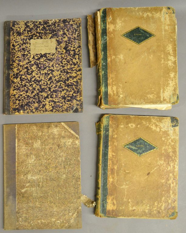 4 Antique Music Journals: From the Estate of Mark Falk. Collection of 4 antique music journals filled with sheet music. Composers include: Herz, Field, Weidner, Lichner and more.