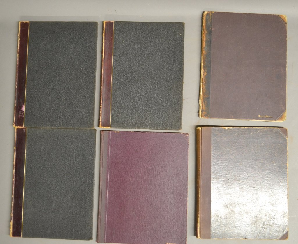 Antique Music Journals: From the Estate of Mark Falk. Collection of 6 music journals containing sheet music from various composers including American composer such as J. C. Beckel and H.N. Hempsted.