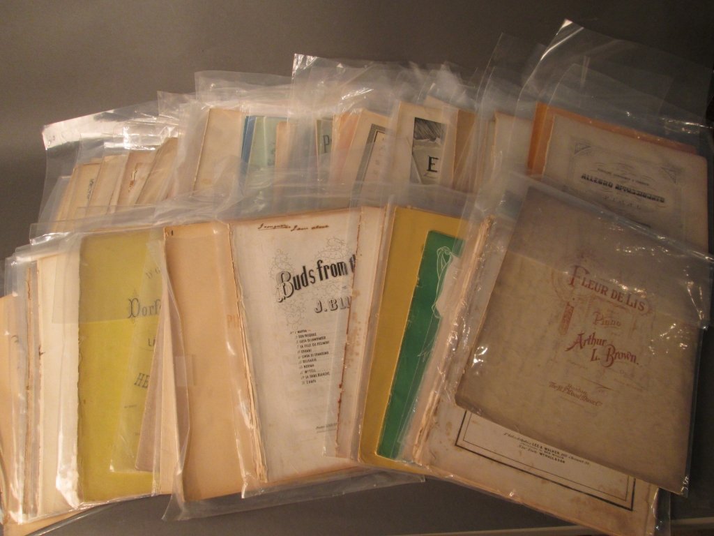 Sheet Music by Composers Starting w/ Letter B: From the Estate of Mark Falk. Collection of over 100 pieces of sheet music by composers with the last name starting with B. Composers include: Burgmuller, Boccherini, Bendix, Bohner and many more.