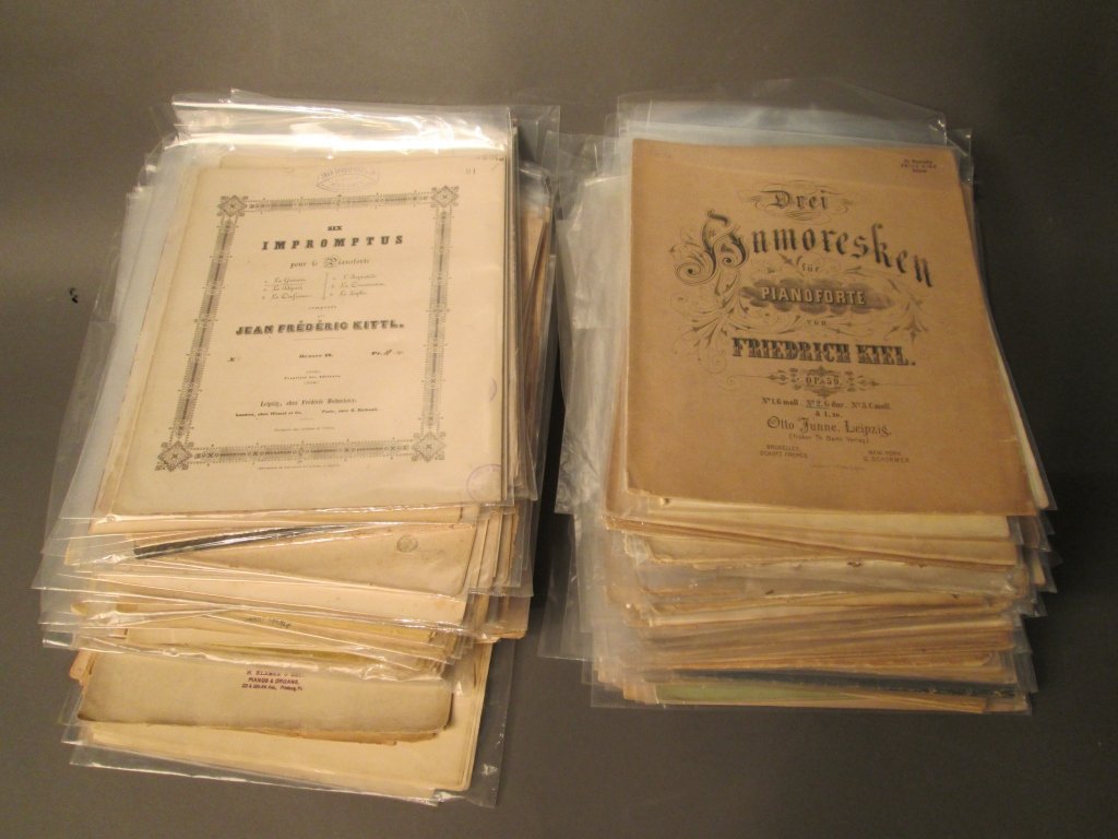 Sheet Music by Composers Starting w/ Letter K: From the Estate of Mark Falk. Collection of over 100 pieces of sheet music by composers with the last name starting with K. Composers include: Kalkbrenner, Klengel, Krug, Kirchner and more.