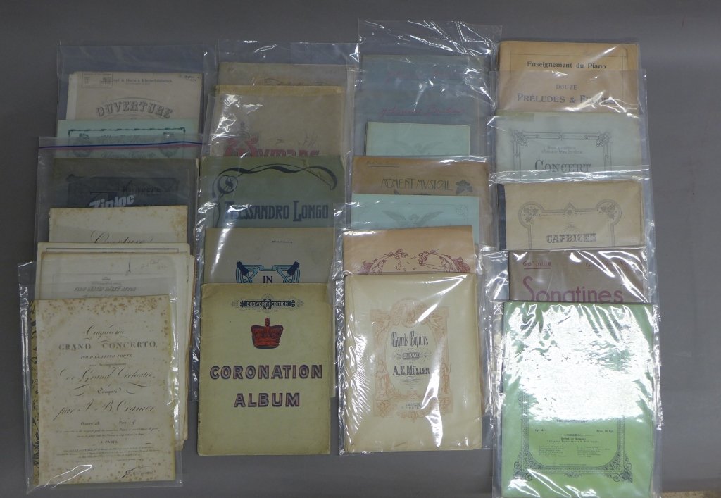 Collection of Sheet Music: From the Estate of Mark Falk. Collection of mixed sheet music from various composers such as: Koven, Heller, Tuma and more.