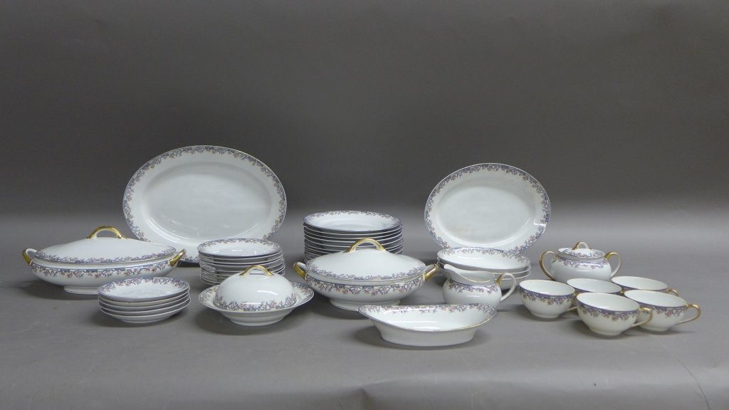 Noritake China Set: Lot over 40 pcs. Noritake dinner china. Imperfections.