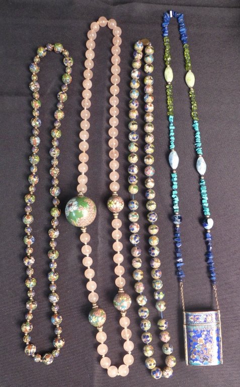 Cloisonne and Beaded Necklaces (1 of 10)