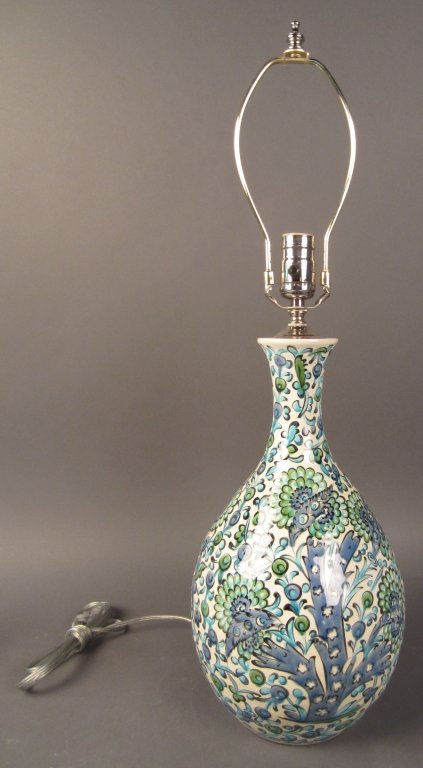 Ceramic Vase as Lamp, Circa 1950 (1 of 4)