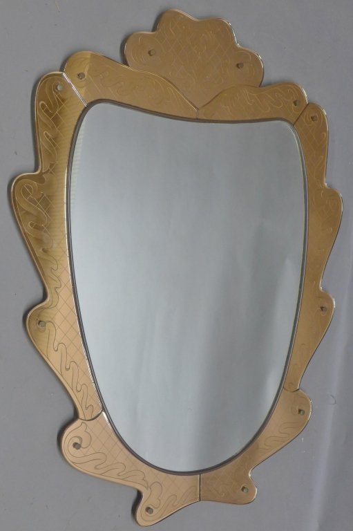 Fontana Art Deco Etched Glass Mirror (1 of 10)