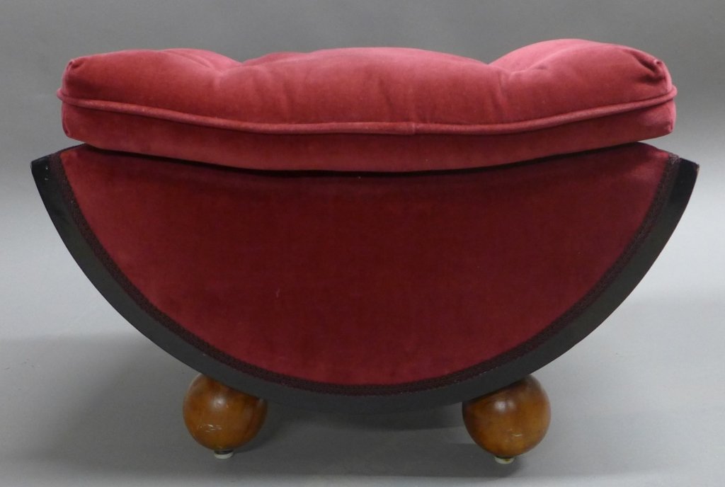 Paul Frankl Art Deco Upholstered Ottoman (1 of 10)