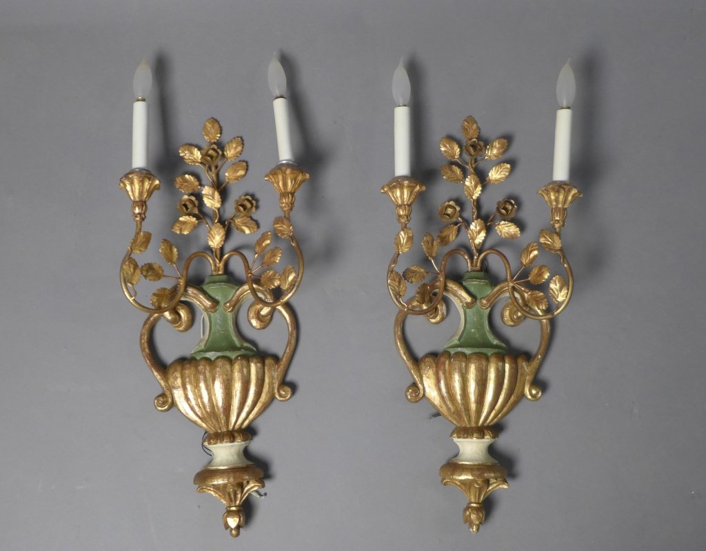 Pair Italian Wall Sconces (1 of 9)