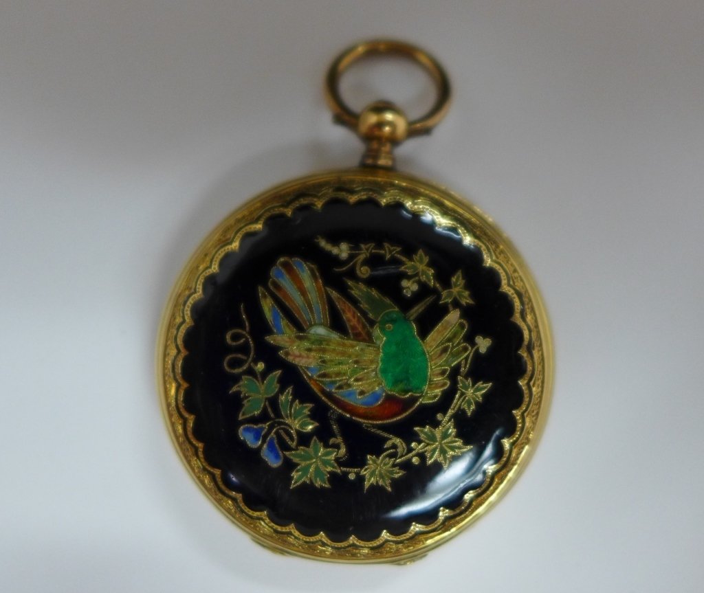 18 kt Gold & Enamel Lady's Pocket Watch (1 of 7)