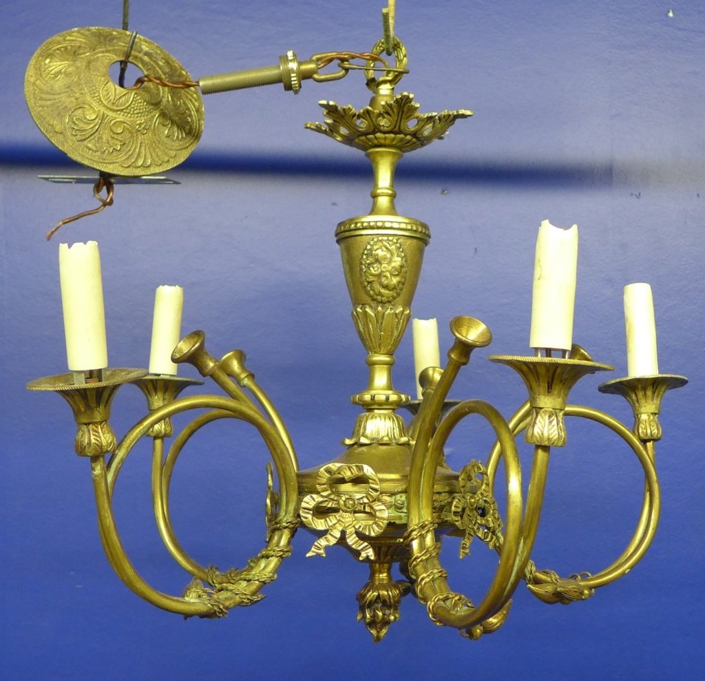 French Horn Brass Chandelier Jul 22 2018 Sterling Associates In Nj