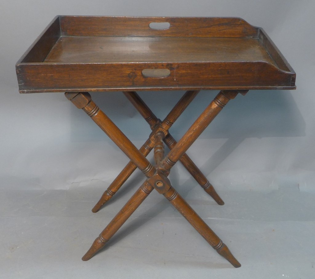 Antique Butler's Folding Tray Table (1 of 8)
