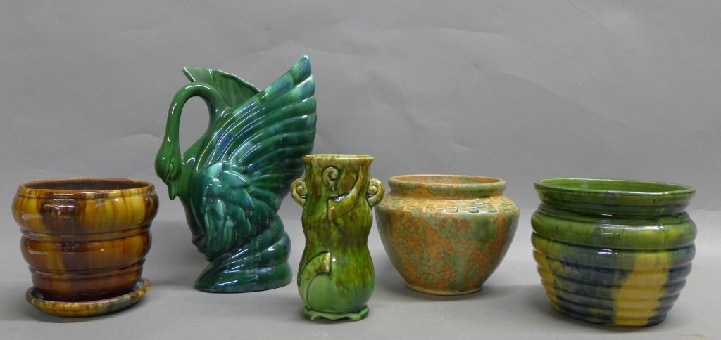 Grouping of Beautifully Glazed Art Pottery (1 of 10)