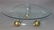 Modern Lucite and Brass Coffee Table