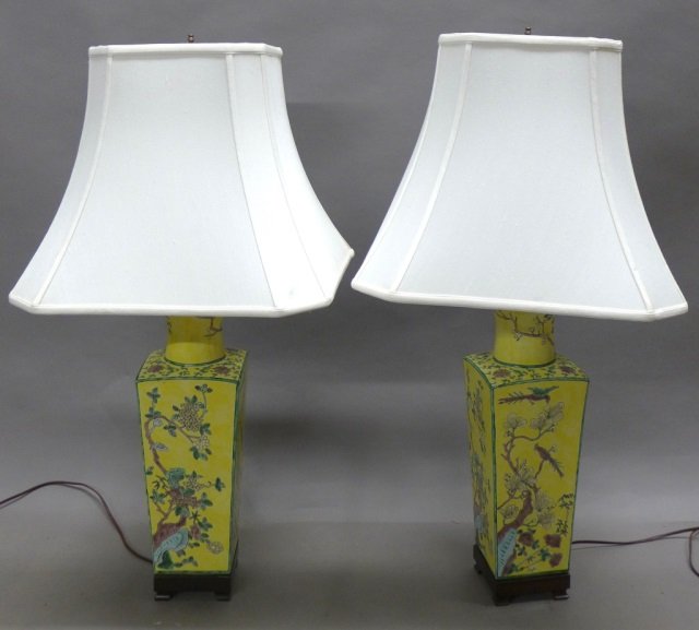 Pair Asian Porcelain Lamps (1 of 10)