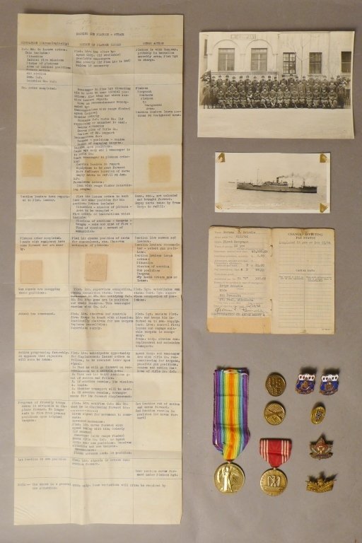 One Person Military Memorabilia Collection China: Great collection of military memorabilia that was a property of Master Sergeant / First Sergeant Norman L. Brindle, whose nickname was "Chink" as a result of extensive service with th 15th Inf. in Tie