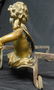 Patinated Bronze Cherub Andirons - 9