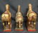 Grouping of Gilt and Painted Wood Tang Horses - 7