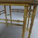 Modern Burl Wood Pattern & Faux Bamboo Frame Table - 8