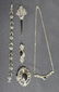 Art Deco Style Marcasite & Black Onyx Jewelry - 3