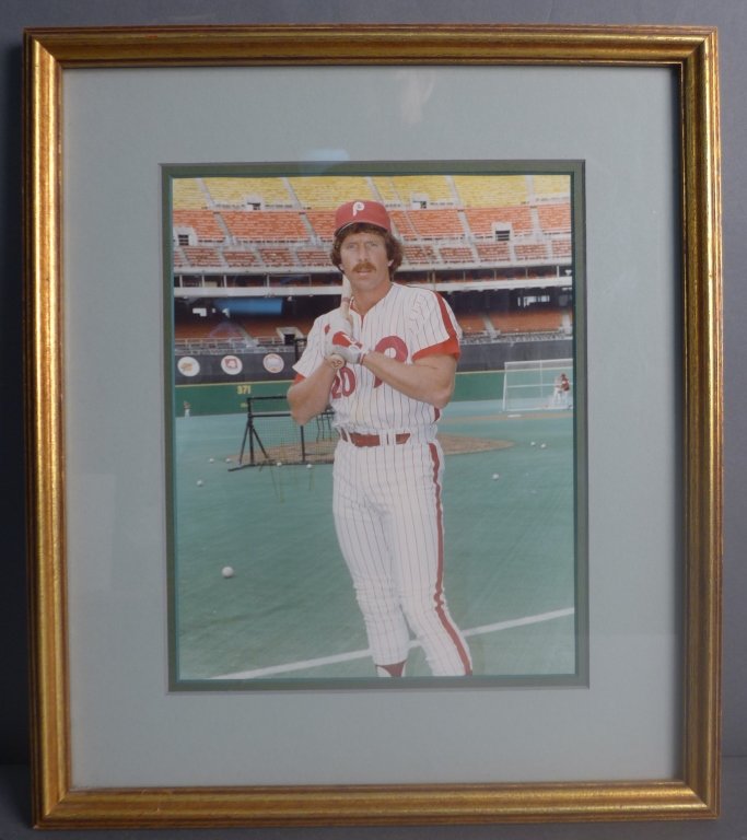 Philadelphia Phillies Infielder Mike Schmidt Photo: Signed Color Photograph of Mike Schmidt, Philadelphia Phillies Infielder. Fade signature. Michael Jack Schmidt (born September 27, 1949) is an American former professional baseball third baseman who p